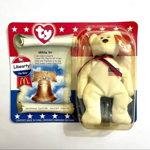 Ty Libearty The Bear Ronald McDonald House Charities New in Package Unopened - Picture 1 of 5